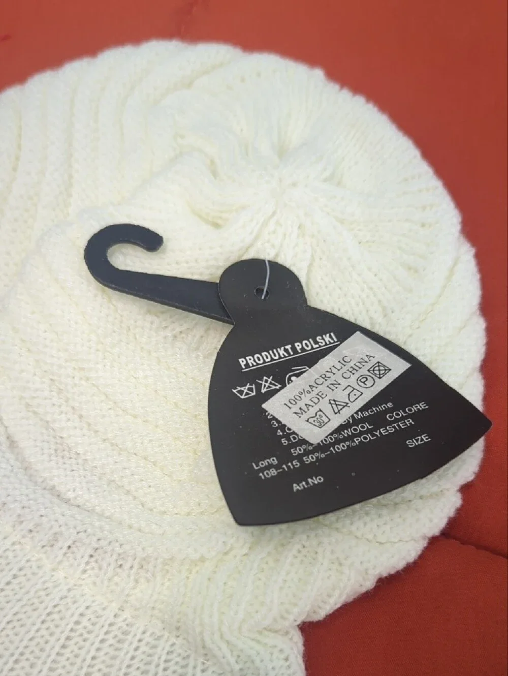Eligible Kids Cream Knit Hat with Branded Tag